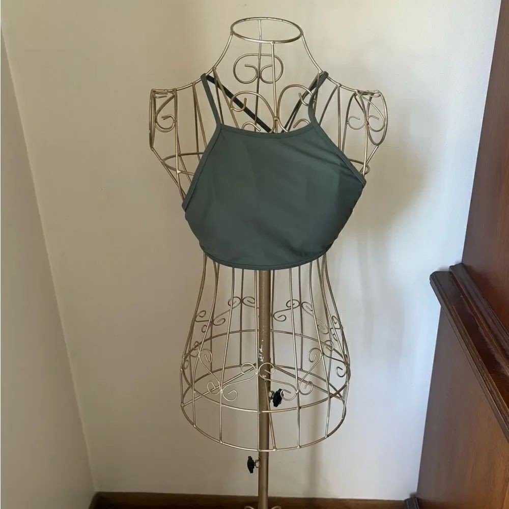 Aerie Padded Crop Top Size S Green
